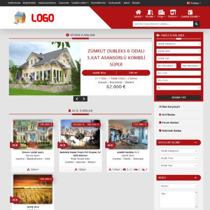 Gelişmiş Yabancı Dil Desteği (Panelden Düzenlenebilir , Hreflang SEO'lu) +Matterport 3D Sanal Tur desteği + Açılış Mesajı Gösterebilme + Panelden Renk Değişikliği +Whatsapp Canlı Destek + Diğer Standart Özelliklerimiz+Temayı İncele Butonundan Temayı Online İnceleyebilirsiniz