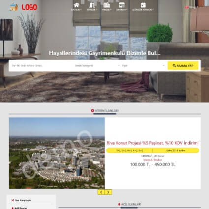 Gelişmiş Yabancı Dil Desteği (Panelden Düzenlenebilir , Hreflang SEO'lu) +Matterport 3D Sanal Tur desteği + Açılış Mesajı Gösterebilme + Panelden Renk Değişikliği +Whatsapp Canlı Destek + Diğer Standart Özelliklerimiz+Temayı İncele Butonundan Temayı Online İnceleyebilirsiniz