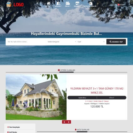 Gelişmiş Yabancı Dil Desteği (Panelden Düzenlenebilir , Hreflang SEO'lu) +Matterport 3D Sanal Tur desteği + Açılış Mesajı Gösterebilme + Panelden Renk Değişikliği +Whatsapp Canlı Destek + Diğer Standart Özelliklerimiz+Temayı İncele Butonundan Temayı Online İnceleyebilirsiniz