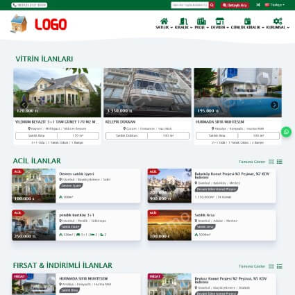 Standart Tüm Özellikler +En Güncel SEO Altyapısı + Konutlar için Enerji Kimlik Belgesi Bilgileri Ekleyebilme + Blog +Foto Galeri + Müşteri Yorumları + Her Dil İçin Ayrı Whatsapp Tanımlayabilme + Danışmanlar İçin Profil Sayfası+ Panelden Kişisel Renk Oluşturabilme + Ve Daha Nice Güzel Özellikleri Görmek İçin Temayı Online İnceleyebilirsiniz